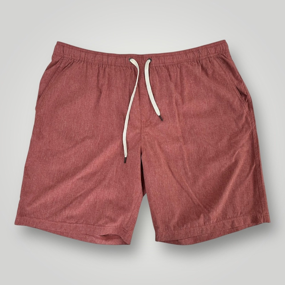 Tailor Vintage Shorts Mens 2XL Red Drawstring Swim Trunks Liner 19.5x9 Stretch